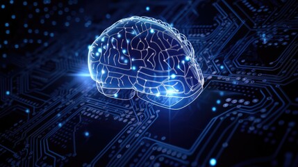 Cyber Security including a brain and a globe. Generative AI image