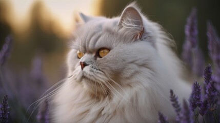  Beautiful Persian Cat. A Portrait of Grace and Adventure.