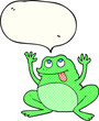 funny comic book speech bubble cartoon frog