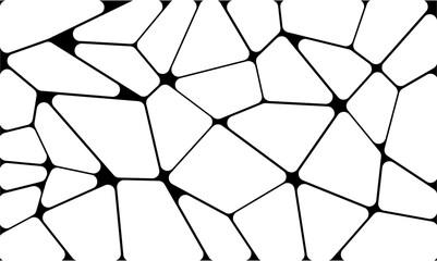 Wall Mural - Voronoi,Geometric pattern background forming stone foundation array.broken glass illustration background.