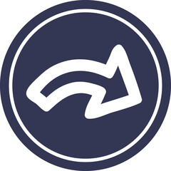 direction arrow circular icon