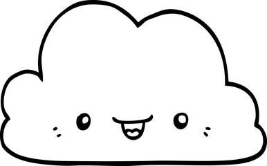 cute cartoon cloud