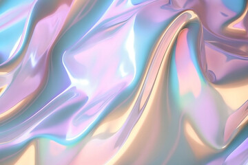 Shiny hologram backdrop Generative AI