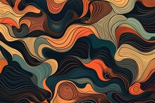 Abstract Seamless Wallpaper Pattern Background. Vector Illustration. , Generative AI