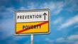 Street Sign Prevention versus Poverty