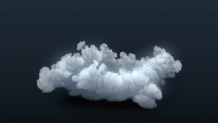 Poster - Slow motion explosions with colored chemical smoke. 3d rendering animation 4K