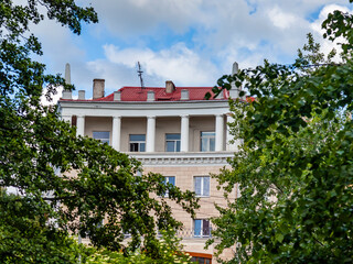 Wall Mural - Kaliningrad, Russia, June 16, 2022. Typical architecture in the historic building area