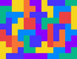 Colorful geometric pixel pattern background
