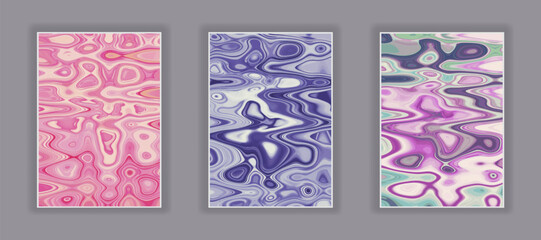 Poster - Colorful Fluid art background. Marbled effect Liquid inks template for your design, banner, flyer, business card, poster, wallpaper, brochure
