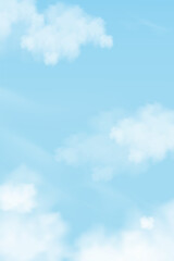 blue sky with altostratus clouds background,vector cartoon sky with cirrus clouds,backdrop backgroun