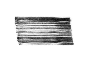 Wall Mural - abstract vector paint smear. hand drawn design element. black ink on white background.