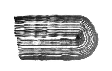 Wall Mural - abstract vector paint smear. hand drawn design element. black ink on white background.