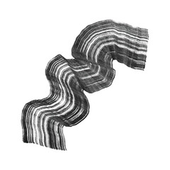Wall Mural - abstract vector paint smear. hand drawn design element. black ink on white background.