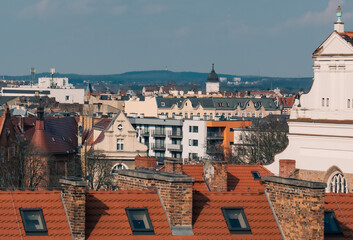 Wall Mural - view of the city over the rooftops