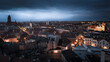 Poland Gliwice City In Lights