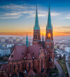 Sunset on Basilica City Poland