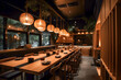 © VicenSanh - asian restaurant interior design, japandi, japanese culture cuisine, generative ai
