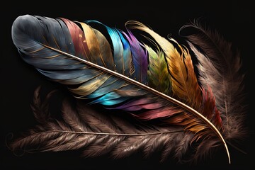 Poster - The Charismatic Mystery of a Magickal Feather Generative AI
