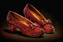 The Princess's Sparkling Ruby Slippers Generative AI