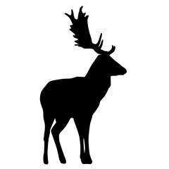 Wall Mural - deer silhouette