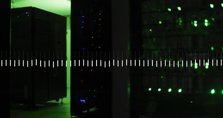 Poster - Animation of financial data processing over computer servers