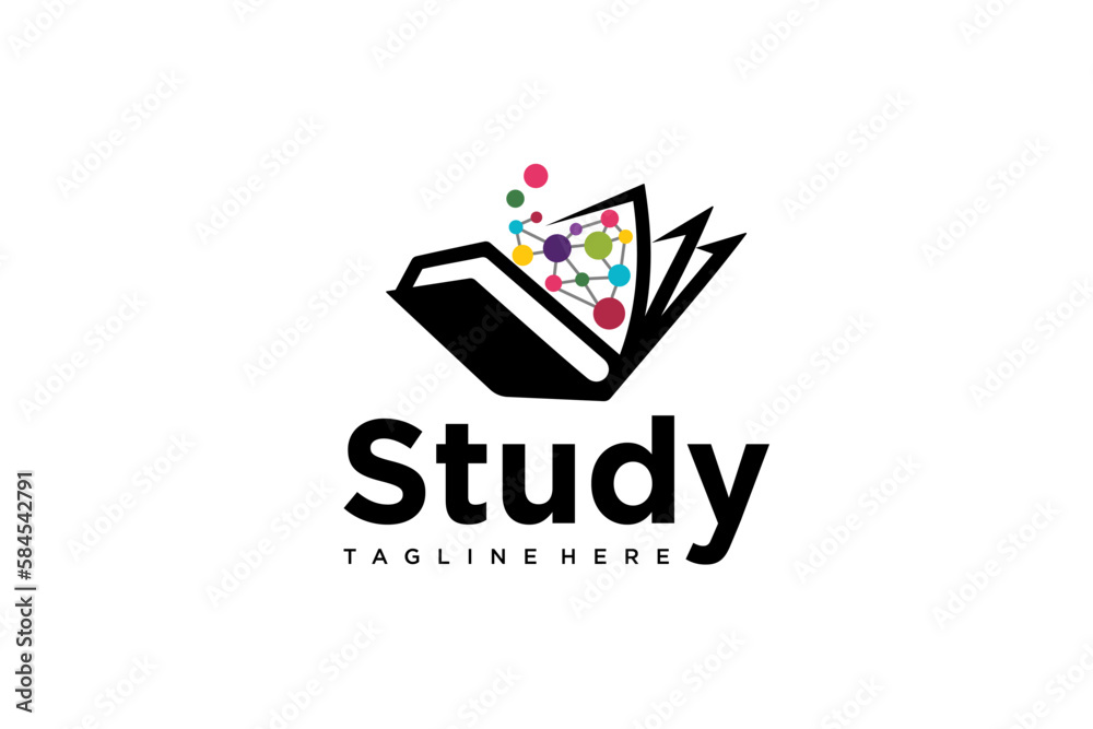 Education and learning logo design vector