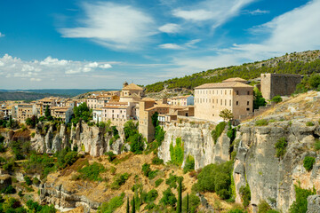 Wall Mural - Cuenca, Spain. View over the old town	