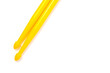Set of drum sticks professional yellow nylon for playing percussion instruments.