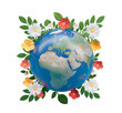 © Xvector - Green earth concept save the world cutout