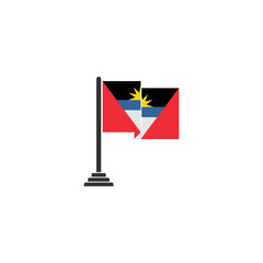 Antigua flags icon set, Antigua independence day icon set vector sign symbol