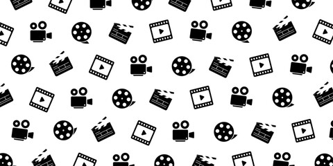Aufkleber - Movie icon pattern background design