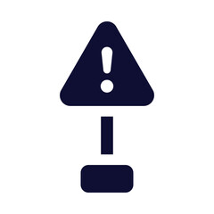 road stand, alert, accident, road accident alert icon