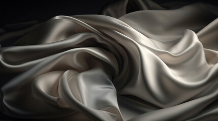 white silk fabric texture. Satin Background