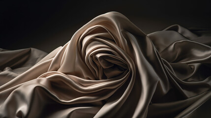 beige silk fabric texture. Satin Background