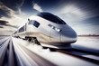 © View Stock - AI generates illustrations high-speed trains