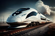 © View Stock - AI generates illustrations high-speed trains