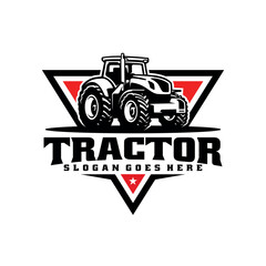 Wall Mural - tractor illustration logo vector