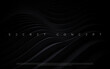 Abstract futuristic dark black background with waved design. Realistic 3d wallpaper with luxury flowing lines. Elegant backdrop for poster, website, brochure, banner, app etc… vector illustration