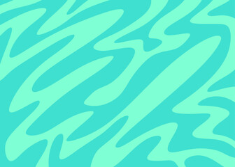 Poster - Minimalist background with cute wavy lines pattern