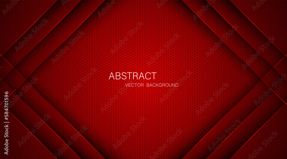 Abstract red steel mesh background with red glowing lines with free ...
