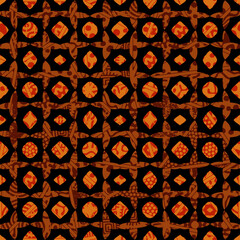 Poster - Vector ethnic tribal pattern. Seamless art image.