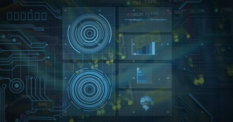 Poster - Animation of scopes scanning over cables in computer server