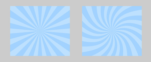Poster - Blue background sun rays pattern abstract design.