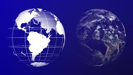 Wall Mural - world wide web Global communications, system and the world wide web. Digital world background. Blue planet earth from space. universe view web futuristic galaxy geography