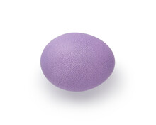 Purple Easter Egg Isolated On White Background