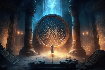 Wall Mural - The Forbidden Secrets of the Ancient Chamber Generative AI