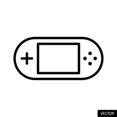 Fototapete - portable video game console, gaming device vector icon in line style design for website, app, ui, is
