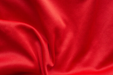 Sticker - Red sports clothing fabric football shirt jersey texture background