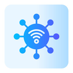 Wall Mural - network gradient icon