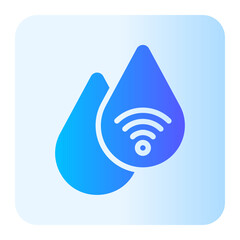 Wall Mural - water gradient icon